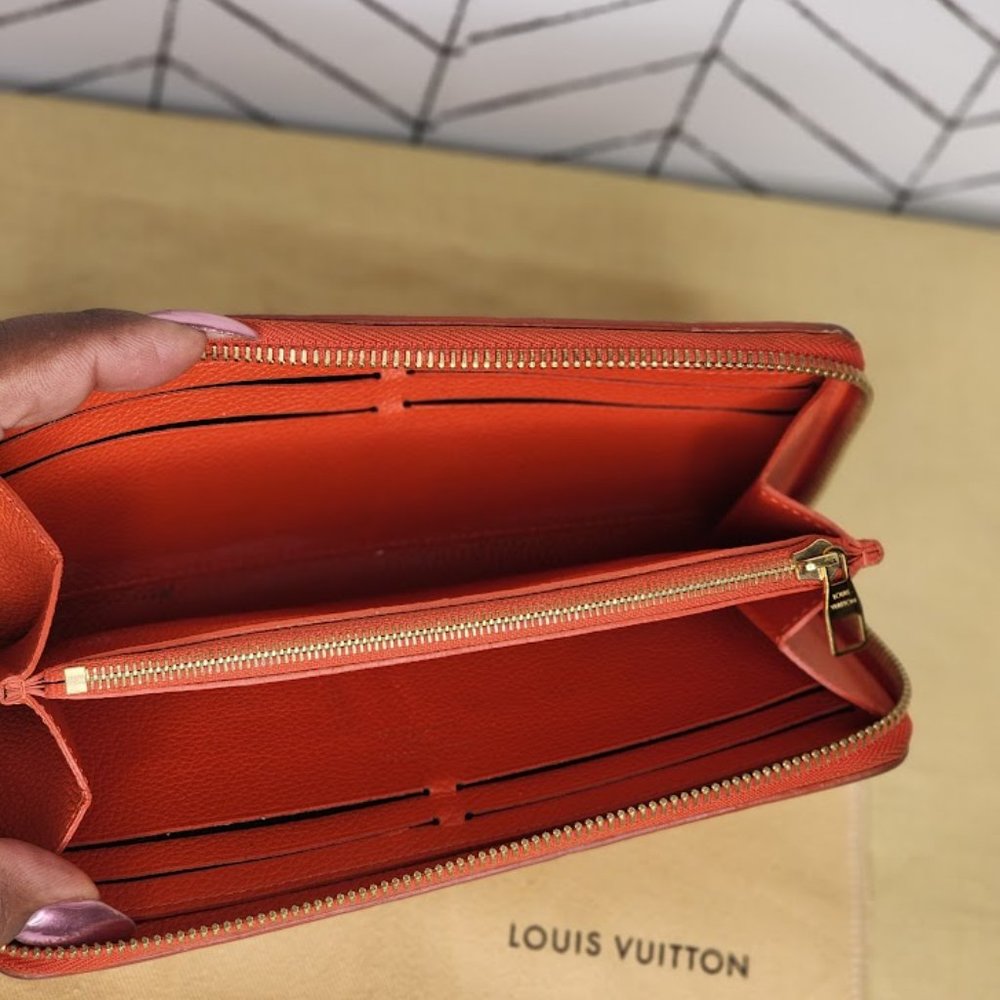 Louis Vuitton Monogram Empreinte Portefeuille Clemence Zippy Wallet - Picture 6 of 6